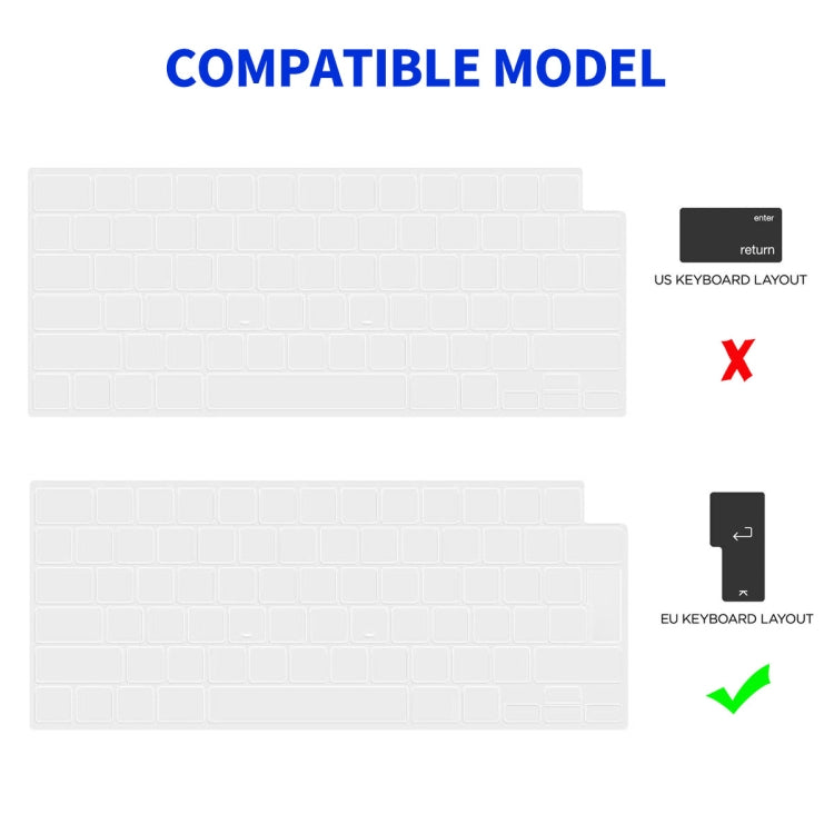 For MacBook Pro 14.2 A2442/A2779 ENKAY Hat-Prince 3 in 1 Protective Bracket Case Cover Hard Shell with TPU Keyboard Film / PET Screen Protector, Version:EU(Light Blue) - free shipping - PMC Jewellery - Order now!