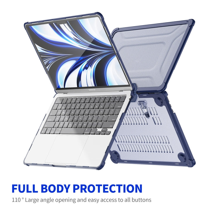For MacBook Air 13.6 2022/2024  A2681 (M2) / A3113  (M3) ENKAY Hat-Prince 3 in 1 Protective Bracket Case Cover Hard Shell with TPU Keyboard Film / PET Screen Protector, Version:EU(Black) - MacBook Air Cases by ENKAY | Online Shopping South Africa | PMC TechLife | Buy Now Pay Later Mobicred