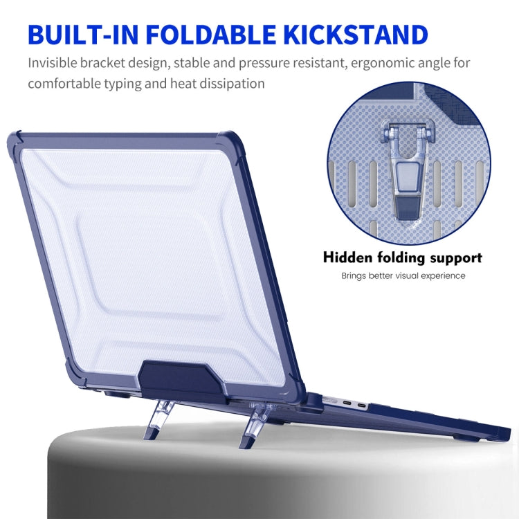 For MacBook Air 13.6 2022/2024  A2681 (M2) / A3113  (M3) A2681 ENKAY Hat-Prince 3 in 1 Protective Bracket Case Cover Hard Shell with TPU Keyboard Film / PET Screen Protector, Version:EU(Pink) - free shipping - PMC TechLife - Order now!