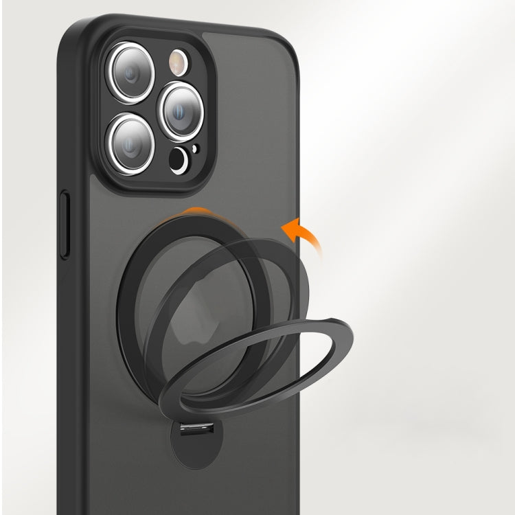 For iPhone 15 Plus 360 Magsafe Ring Holder TPU Hybrid PC Phone Case(Blue) - iPhone 15 Plus Cases by PMC TechLife | Online Shopping South Africa | PMC TechLife