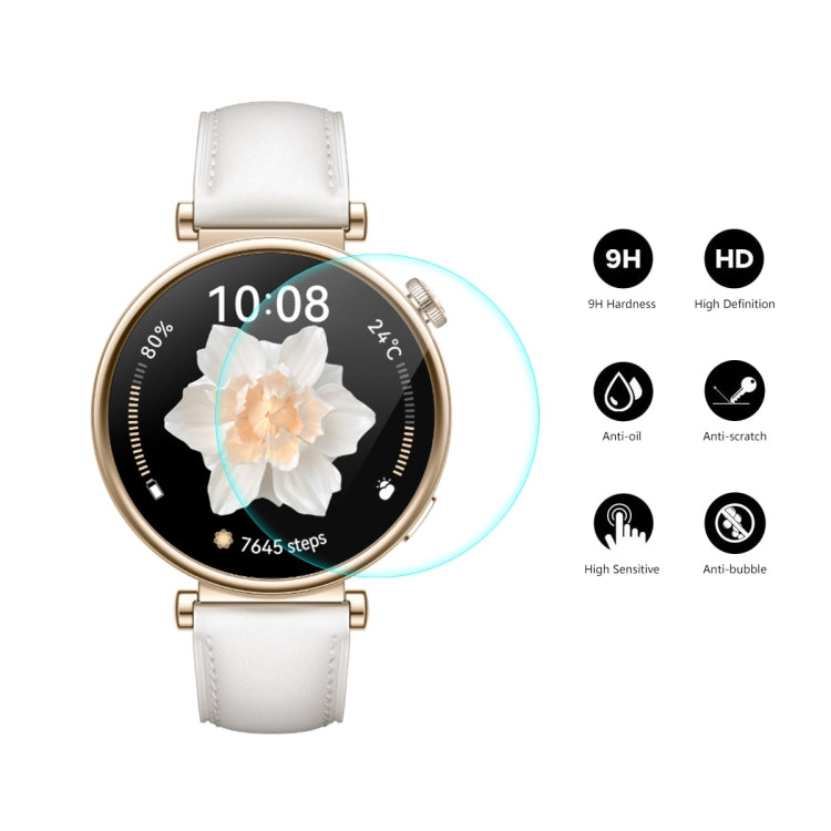 For Huawei Watch GT 4 41mm 10pcs ENKAY Hat-Prince 0.2mm 9H Tempered Glass Screen Protector Watch Film - Screen Protector by ENKAY | Online Shopping South Africa | PMC TechLife | Buy Now Pay Later Mobicred
