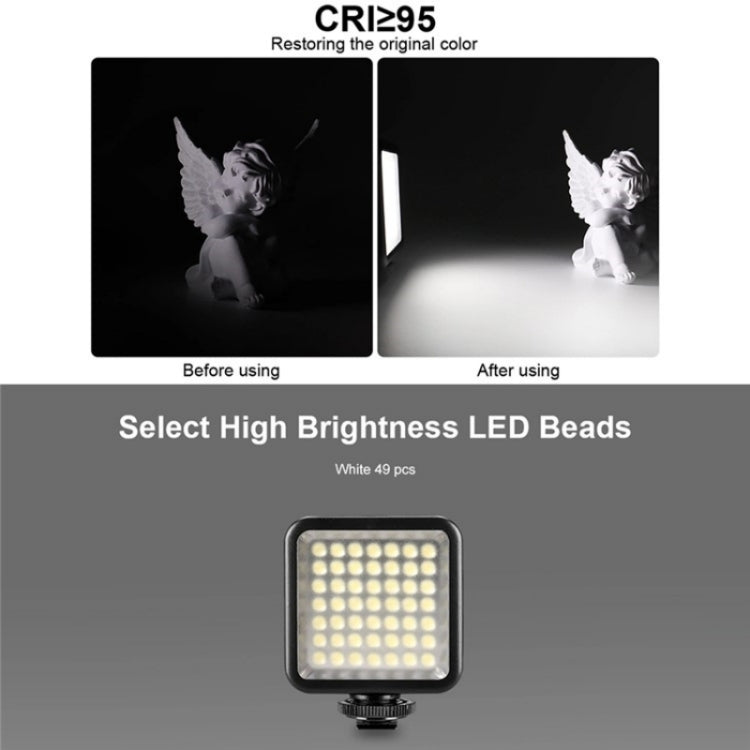 VLOGLITE W49 Photography Cell Phone Live Streaming Beauty Lights Mini Fill Light LED Camera Light -  by VLOGLITE | Online Shopping South Africa | PMC TechLife | Buy Now Pay Later Mobicred