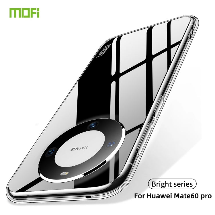For Huawei Mate 60 Pro MOFI Ming Series Ultra-thin TPU Phone Case(Transparent) - Huawei Cases by MOFI | Online Shopping South Africa | PMC TechLife | Buy Now Pay Later Mobicred