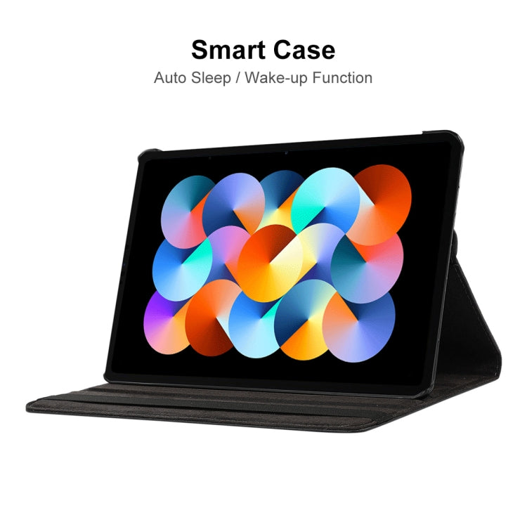 For Redmi Pad SE 11.0 ENKAY Hat-Prince 360 Degree Rotation Litchi Leather Smart Case(Rose Red) - free shipping - PMc TechLife - Order now!