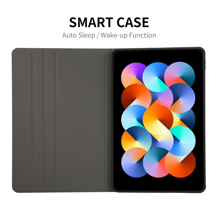For Redmi Pad SE 11.0 ENKAY Leather Stand Smart Tablet Case(Cyan) - free shipping - PMc TechLife - Order now!