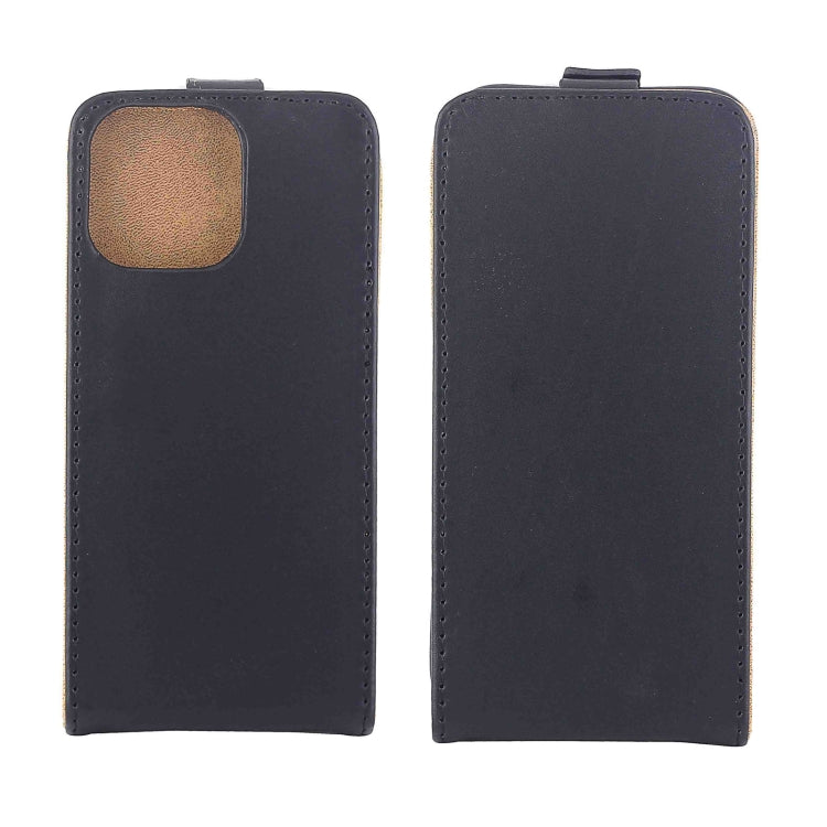 For iPhone 16 Pro Max Vertical Flip Leather Phone Case with Card Slot(Black) - free shipping - PMC Jewellery - Order now!