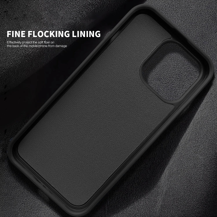 For iPhone 15 Shield MagSafe Magnetic Holder Phone Case(Black) - iPhone 15 Cases by PMC TechLife | Online Shopping South Africa | PMC TechLife