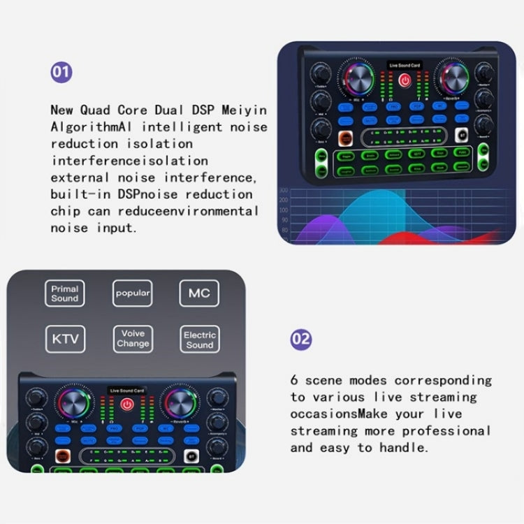 X60 Sound Card Console Desk System Sound Card Mixer - Live Sound Effects Processors by PMC TechLife | Online Shopping South Africa | PMC TechLife | Buy Now Pay Later Mobicred