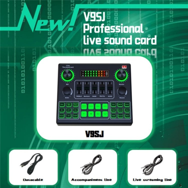 V9SJ Multifunctional Live Sound Card External Audio Mixer - Live Sound Effects Processors by PMC TechLife | Online Shopping South Africa | PMC TechLife | Buy Now Pay Later Mobicred