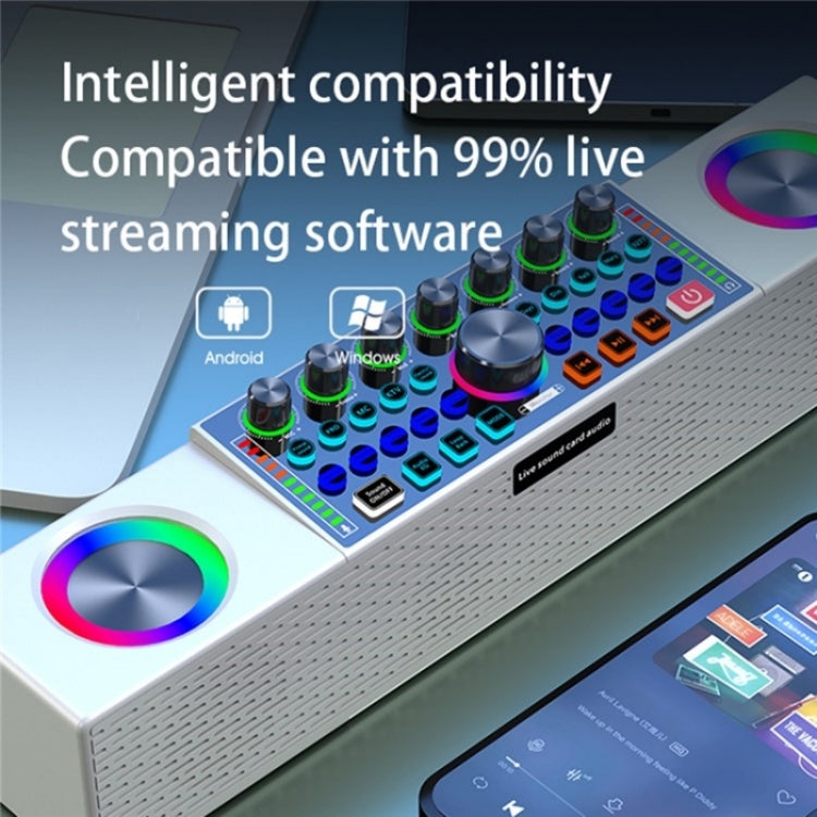 SY8 Live Sound Card All-in-one Machine Speaker Stereo Subwoofer With Mic(Black) - Live Sound Effects Processors by PMC TechLife | Online Shopping South Africa | PMC TechLife | Buy Now Pay Later Mobicred