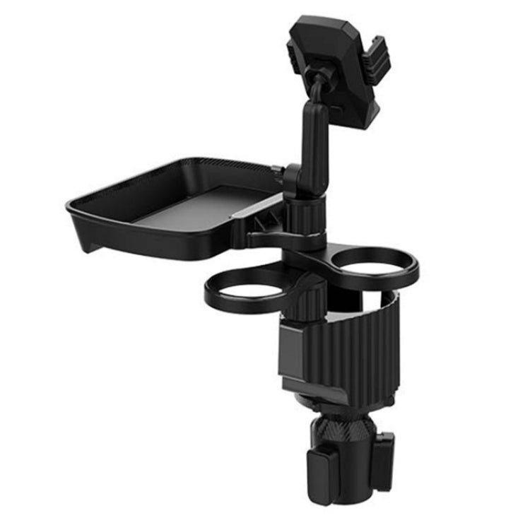 A06 Multifunctional Car Cup Mug Bottle Holder Mobile Phone Mount Stand Food Snack Tray Table(Grey) - Car Drink Holders by PMC TechLife | Online Shopping South Africa | PMC TechLife | Buy Now Pay Later Mobicred