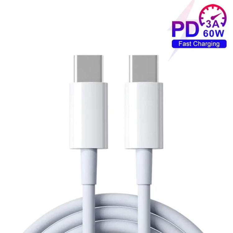 XJ-97 60W 3A USB-C / Type-C to Type-C Fast Charging Data Cable, Cable Length:0.3m - USB-C & Type-C Cable by PMC TechLife | Online Shopping South Africa | PMC TechLife | Buy Now Pay Later Mobicred