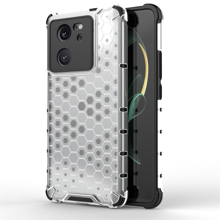 For Xiaomi 13T Shockproof Honeycomb Phone Case(White) - Xiaomi Cases by PMC TechLife | Online Shopping South Africa | PMC TechLife | Buy Now Pay Later Mobicred