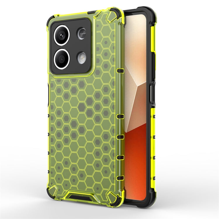 For Redmi Note 13 Shockproof Honeycomb Phone Case(Green) - Note 13 Cases by PMC TechLife | Online Shopping South Africa | PMC TechLife | Buy Now Pay Later Mobicred