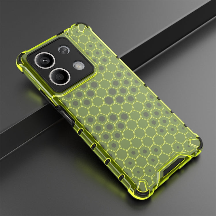 For Redmi Note 13 Shockproof Honeycomb Phone Case(Green) - Note 13 Cases by PMC TechLife | Online Shopping South Africa | PMC TechLife | Buy Now Pay Later Mobicred