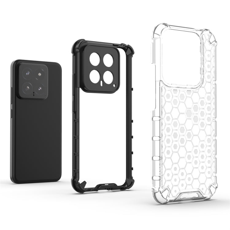 For Xiaomi 14 Shockproof Honeycomb Phone Case(Black) - free shipping - PMC TechLife - Order now!