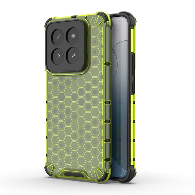 For Xiaomi 14 Pro Shockproof Honeycomb Phone Case(Green) - 14 Pro Cases by PMC TechLife | Online Shopping South Africa | PMC TechLife