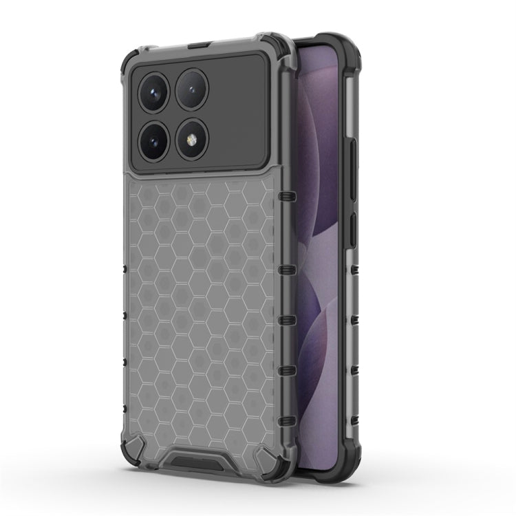 For Redmi K70 Pro Shockproof Honeycomb Phone Case(Black) - K70 Pro Cases by PMC TechLife | Online Shopping South Africa | PMC TechLife | Buy Now Pay Later Mobicred