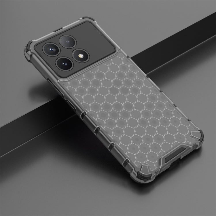 For Redmi K70 Pro Shockproof Honeycomb Phone Case(Black) - K70 Pro Cases by PMC TechLife | Online Shopping South Africa | PMC TechLife | Buy Now Pay Later Mobicred