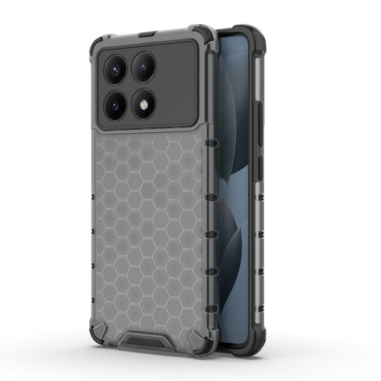 For Redmi K70E Shockproof Honeycomb Phone Case(Black) - K70E Cases by PMC TechLife | Online Shopping South Africa | PMC TechLife | Buy Now Pay Later Mobicred