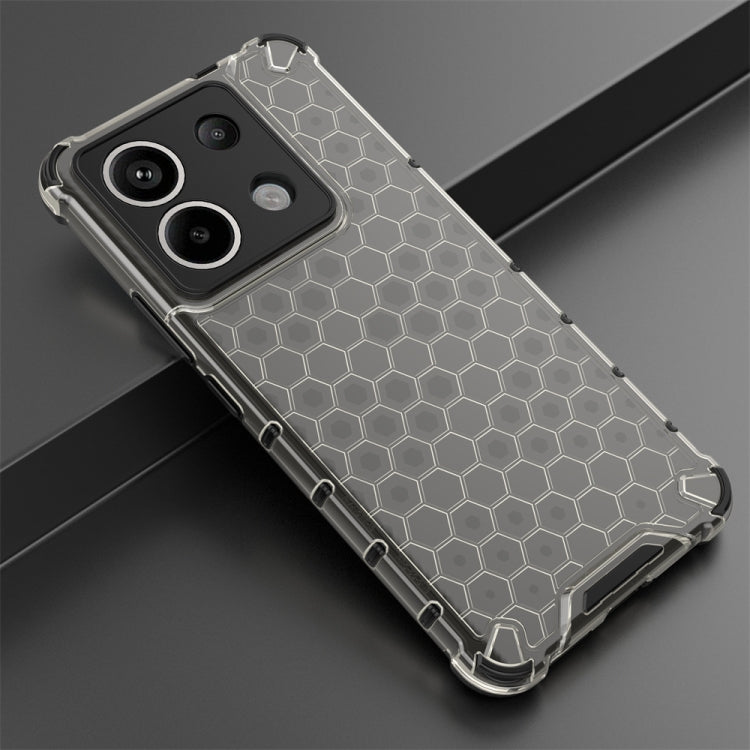 For Xiaomi Poco X6 Shockproof Honeycomb Phone Case(Black) - Xiaomi Cases by PMC TechLife | Online Shopping South Africa | PMC TechLife | Buy Now Pay Later Mobicred
