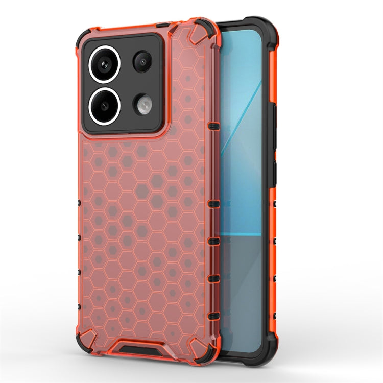 For Xiaomi Poco X6 Shockproof Honeycomb Phone Case(Red) - Xiaomi Cases by PMC TechLife | Online Shopping South Africa | PMC TechLife | Buy Now Pay Later Mobicred