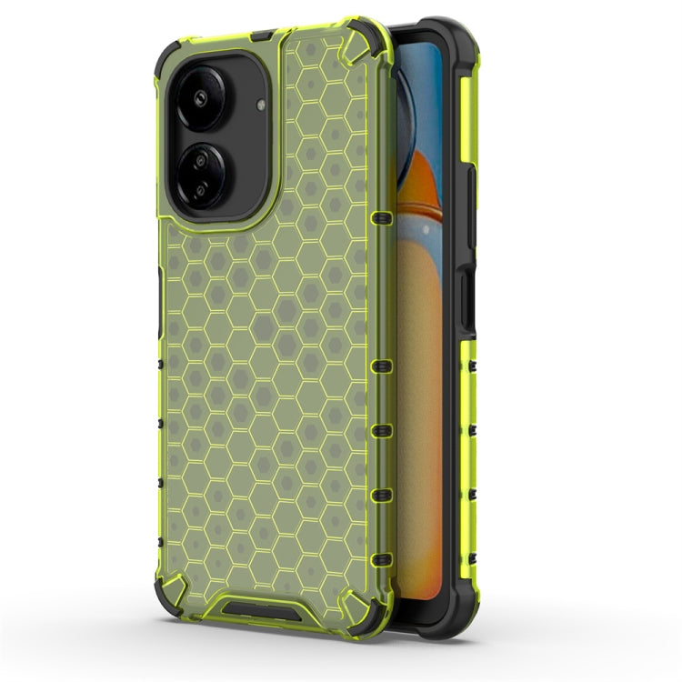 For  Redmi 13C 4G Shockproof Honeycomb Phone Case(Green) - 13C Cases by PMC TechLife | Online Shopping South Africa | PMC TechLife | Buy Now Pay Later Mobicred
