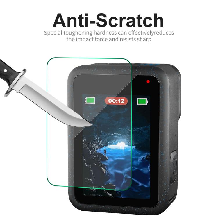 For GoPro HERO12 Black ENKAY Hat-Prince 9H 0.2mm High Alumina-silicon Front ��� Back Camera Tempered Glass Film - Protective Film by ENKAY | Online Shopping South Africa | PMC TechLife | Buy Now Pay Later Mobicred