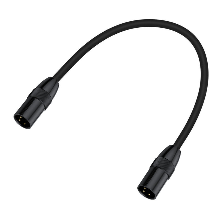 JUNSUNMAY XLR Male to Male Mic Cord 3 Pin Audio Cable Balanced Shielded Cable, Length:0.5m - Microphone Audio Cable & Connector by JUNSUNMAY | Online Shopping South Africa | PMC TechLife | Buy Now Pay Later Mobicred