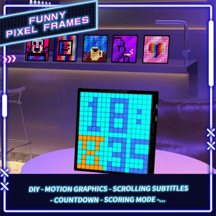 ID16 Advertising IDM Art Cyberpunk Style Cartoon Screen Fun Dynamic Desktop Pixel Screen - LED Billboard by PMC TechLife | Online Shopping South Africa | PMC TechLife | Buy Now Pay Later Mobicred