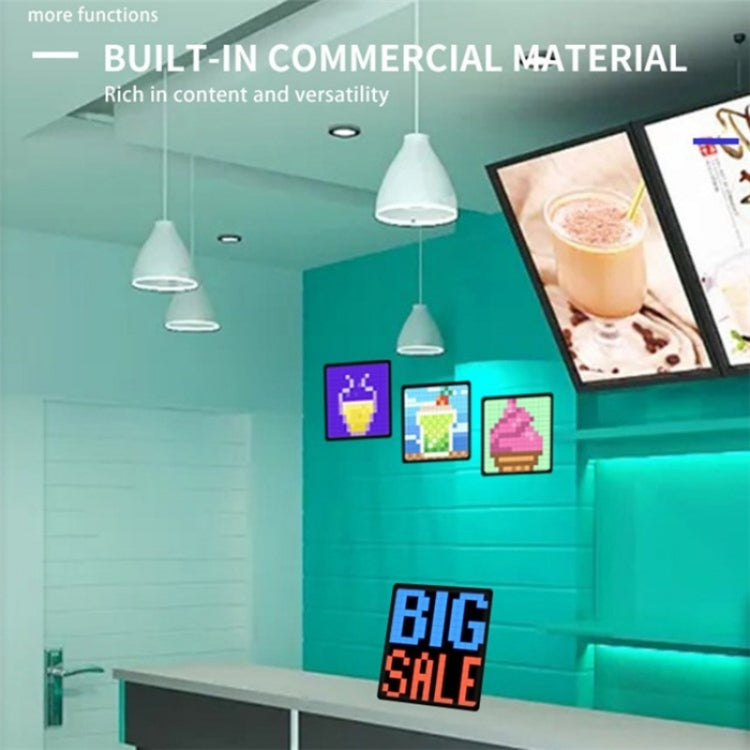 ID32 Advertising Desktop Dynamic Alarm Clock Pixel Screen Display IDM Art Cyberpunk Style Cartoon Screen - free shipping - PMC TechLife - Order now!