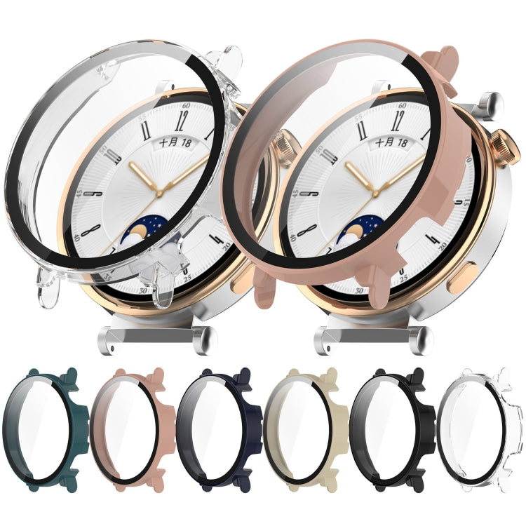 For Huawei Watch GT 4 41mm PC + Tempered Film Integrated Watch Protective Case(Transparent) - Watch Cases by PMC TechLife | Online Shopping South Africa | PMC TechLife