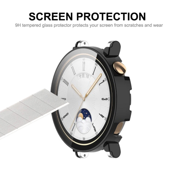 For Huawei Watch GT 4 46mm ENKAY Hat-Prince Full Coverage PC + Tempered Film Integrated Watch Protective Case(Dark Green) - Watch Cases by ENKAY | Online Shopping South Africa | PMC TechLife | Buy Now Pay Later Mobicred