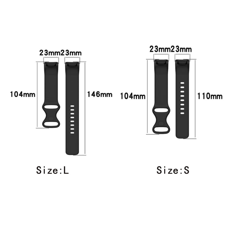 For Fitbit Charge 6 Solid Color Butterfly Buckle Silicone Watch Band, Size:S Size(Pine Green) - Watch Bands by PMC TechLife | Online Shopping South Africa | PMC TechLife | Buy Now Pay Later Mobicred