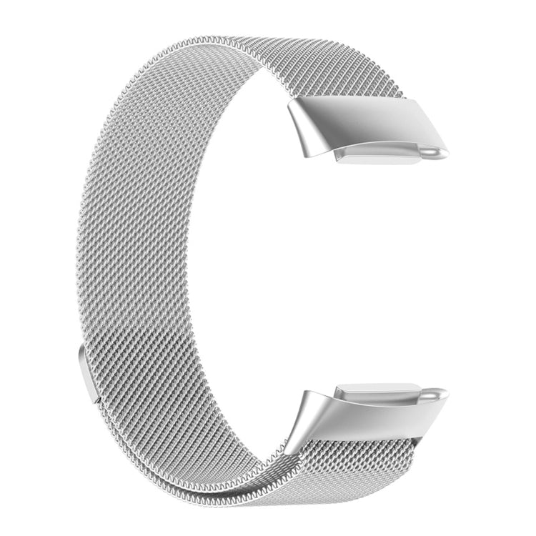 For Fitbit Charge 6 Milan Magnetic Metal Steel Mesh Watch Band(Silver) - Watch Bands by PMC TechLife | Online Shopping South Africa | PMC TechLife