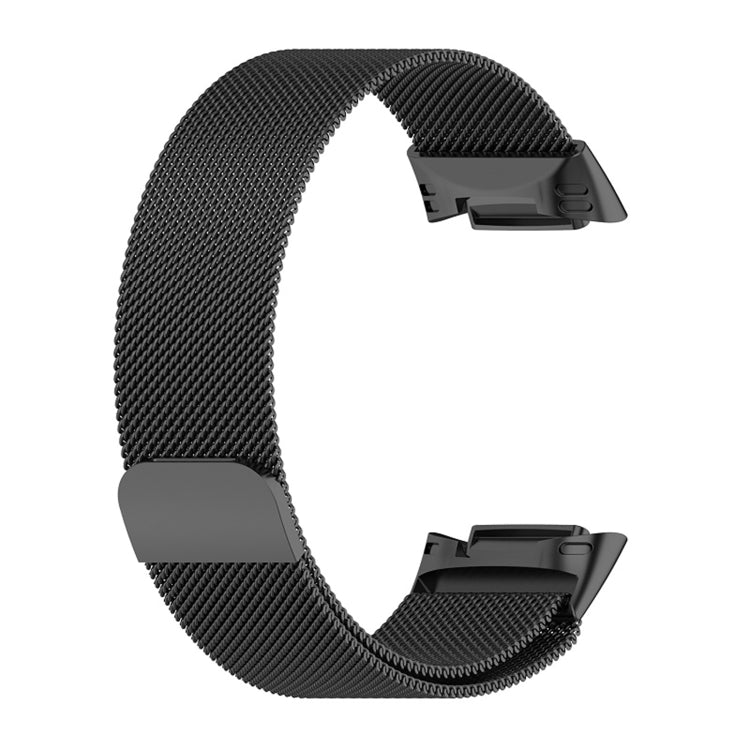 For Fitbit Charge 6 Milan Magnetic Metal Steel Mesh Watch Band(Black) - Watch Bands by PMC TechLife | Online Shopping South Africa | PMC TechLife | Buy Now Pay Later Mobicred