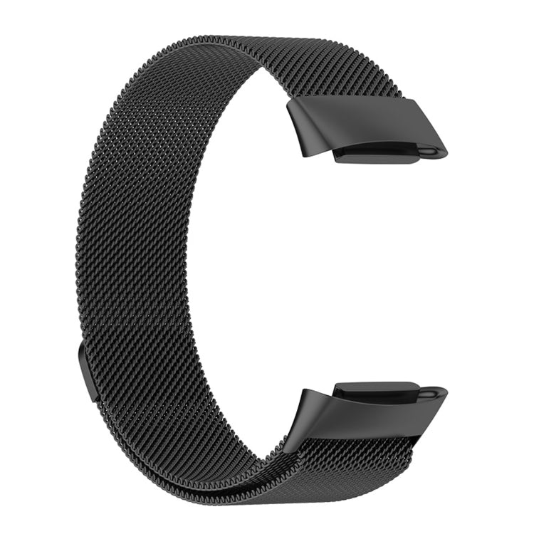 For Fitbit Charge 6 Milan Magnetic Metal Steel Mesh Watch Band(Black) - Watch Bands by PMC TechLife | Online Shopping South Africa | PMC TechLife | Buy Now Pay Later Mobicred