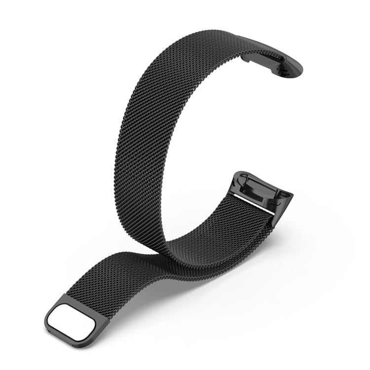 For Fitbit Charge 6 Milan Magnetic Metal Steel Mesh Watch Band(Black) - Watch Bands by PMC TechLife | Online Shopping South Africa | PMC TechLife | Buy Now Pay Later Mobicred