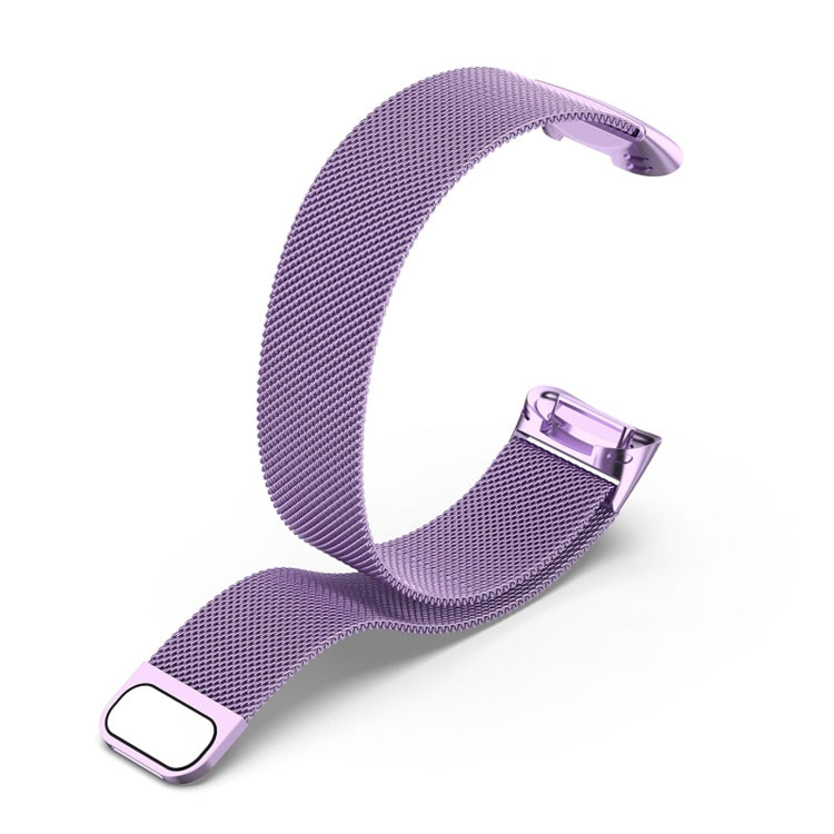 For Fitbit Charge 6 Milan Magnetic Metal Steel Mesh Watch Band(Purple) - Watch Bands by PMC TechLife | Online Shopping South Africa | PMC TechLife | Buy Now Pay Later Mobicred