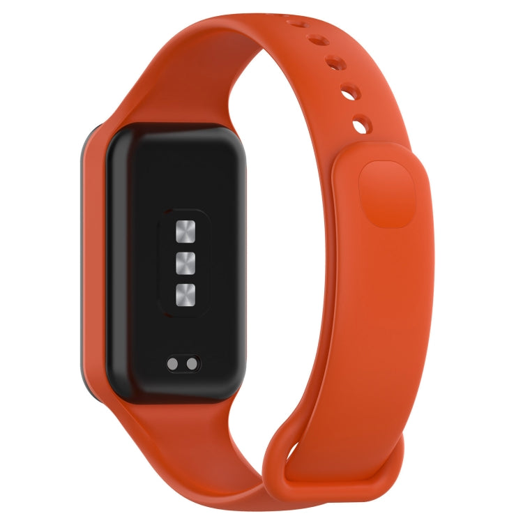 For Xiaomi Mi Band 8 Active Solid Color Integrated Silicone Watch Band(Orange) - free shipping - PMC TechLife - Order now!
