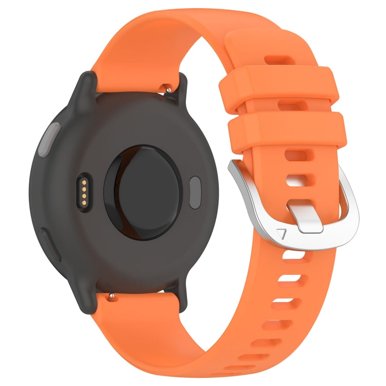 For Garmin VivoMove Trend Liquid Glossy Silver Buckle Silicone Watch Band(Orange) - free shipping - PMC TechLife - Order now!