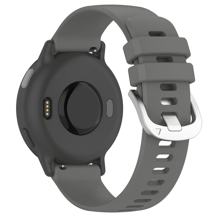 For Garmin Venu 2 Plus Liquid Glossy Silver Buckle Silicone Watch Band(Gray) - free shipping - PMC TechLife - Order now!