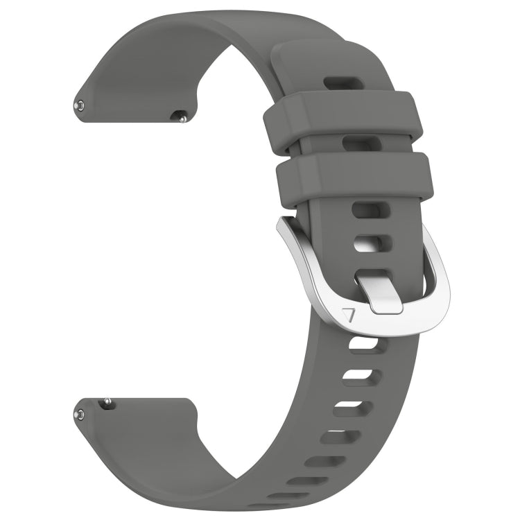 For Garmin Venu 2 Plus Liquid Glossy Silver Buckle Silicone Watch Band(Gray) - free shipping - PMC TechLife - Order now!