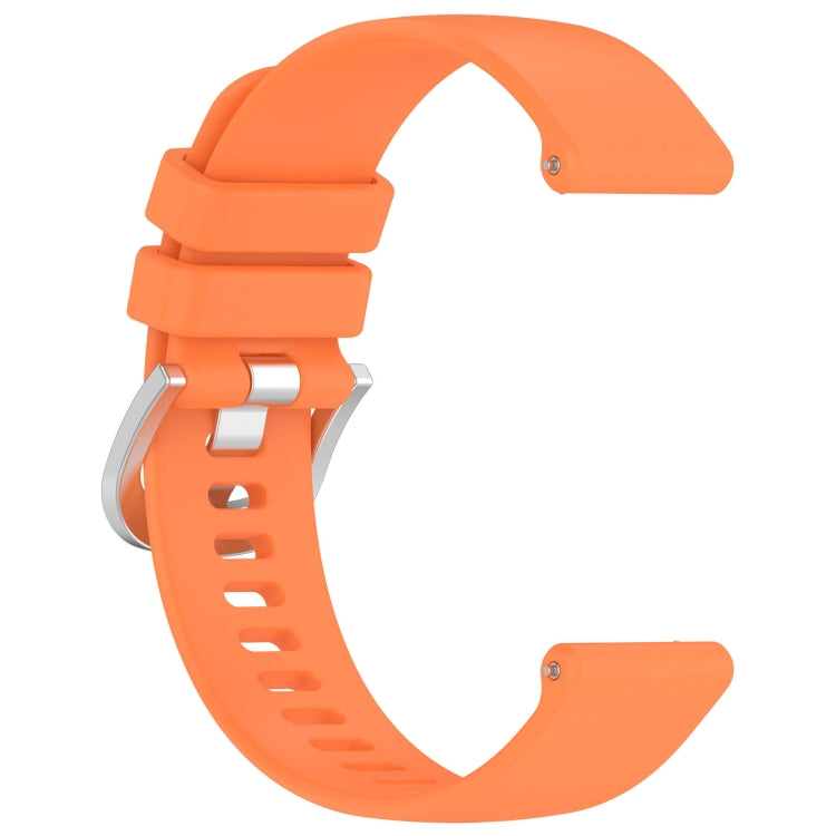 For Garmin Vivomove HR Sport Liquid Glossy Silver Buckle Silicone Watch Band(Orange) - free shipping - PMC TechLife - Order now!