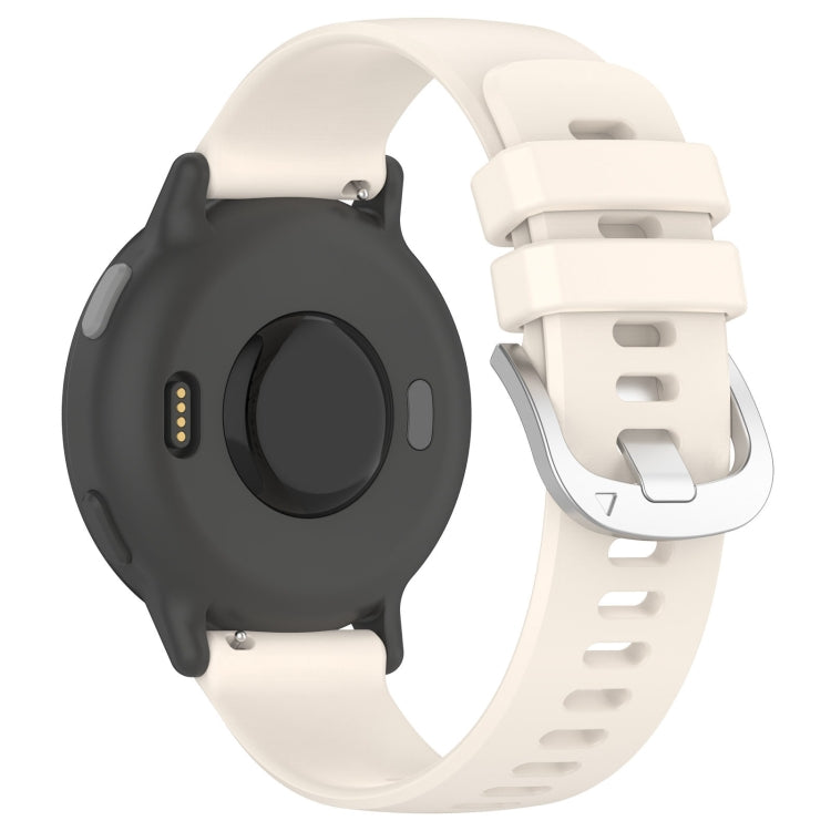 For Garmin Vivomove HR Sport Liquid Glossy Silver Buckle Silicone Watch Band(Starlight) - free shipping - PMC TechLife - Order now!