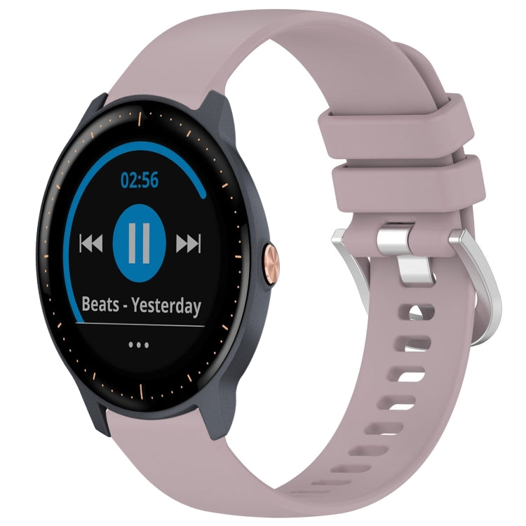 For Garmin Vivoactive3 / 3 Music Liquid Glossy Silver Buckle Silicone Watch Band(Purple) - free shipping - PMC TechLife - Order now!