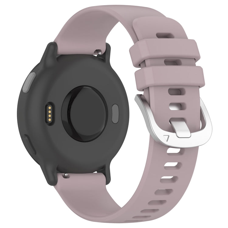 For Garmin Vivoactive3 / 3 Music Liquid Glossy Silver Buckle Silicone Watch Band(Purple) - free shipping - PMC TechLife - Order now!