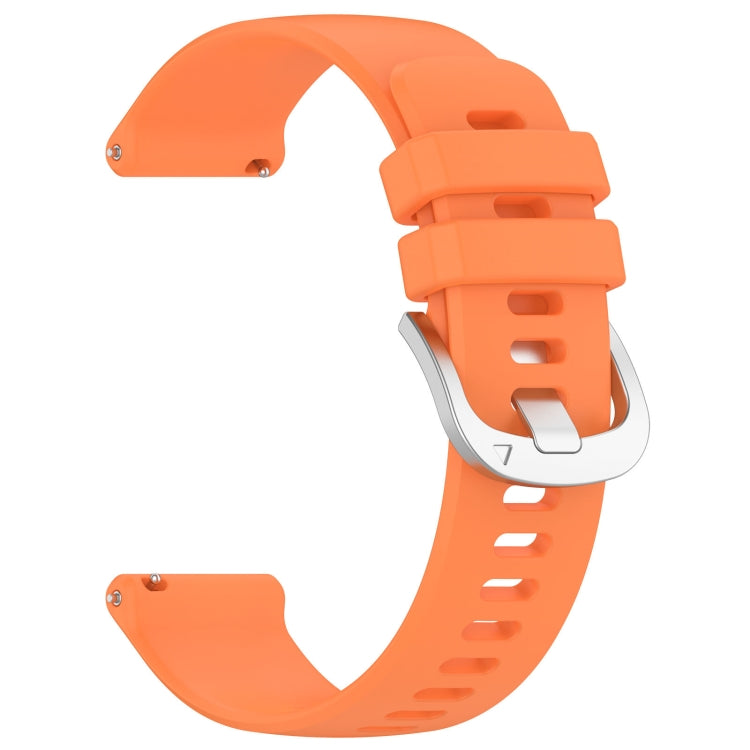 For Garmin Forerunner 255S Music / 255S Liquid Glossy Silver Buckle Silicone Watch Band(Orange) - free shipping - PMC TechLife - Order now!