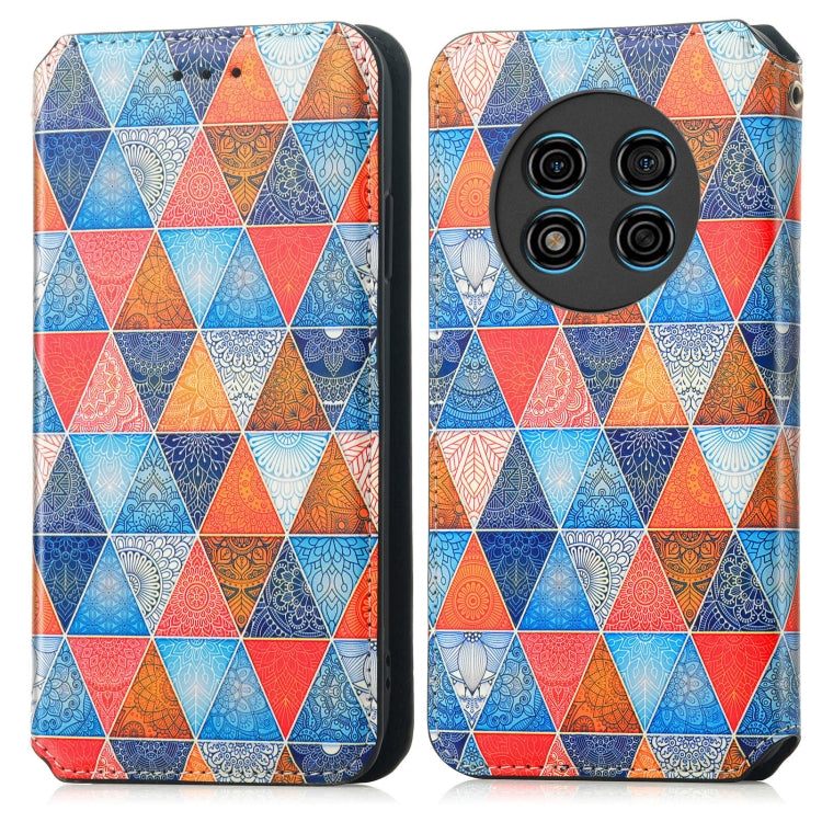 For Ulefone Note 15 CaseNeo Colorful Magnetic Leather Phone Case(Rhombus Mandala) - Ulefone Cases by PMC Jewellery | Online Shopping South Africa | PMC Jewellery | Buy Now Pay Later Mobicred