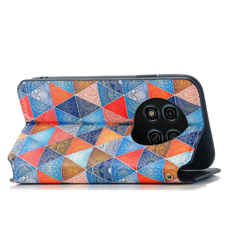 For Ulefone Note 15 CaseNeo Colorful Magnetic Leather Phone Case(Rhombus Mandala) - Ulefone Cases by PMC Jewellery | Online Shopping South Africa | PMC Jewellery | Buy Now Pay Later Mobicred